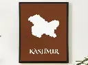 Kashmir Wall Art Map Print Minimalist Style